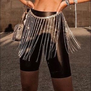 Tassel Chain Belt Style Skirt
